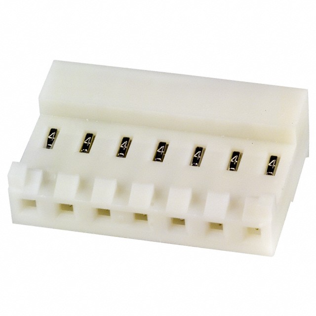 7 Position Rectangular Receptacle Connector IDC Tin-Lead 24 AWG